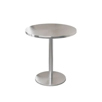 Produktbild von Gastronomiemöbel Bar Cafe Edelstahl Gastronomietisch Kleiner Rundtisch Esstisch Bistrotisch runder Tisch 70x75cm【BXG-HY70】
