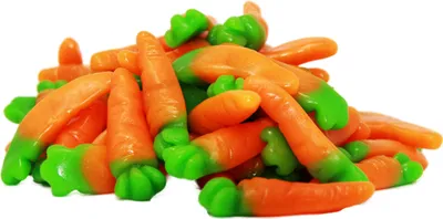 Produktbild von Fruchtgummi süße Karotten Möhrchen Rübli mit Orange Geschmack 175g