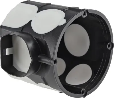 Produktbild von UP Schalterdose Ø 60x60mm, WinddichtM25 Tunnel, Rast-Kupplung, schwarz
