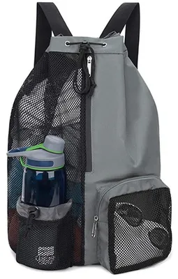 Produktbild von Wasserdichter Schwimmrucksack - Atmungsaktives Netzmaterial - Leichtes Nylon - Verstärkter Boden - Bequemes Tragegefühl - Abmessungen 48 x 29 x 15 cm - Schwimmtasche