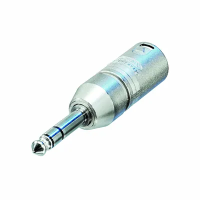 Image de Adaptateur XLR XLR 3p mâle - 6,35 mm, mâle Argent