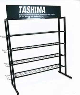 Produktbild von Batteriehalterung - Für 30 bis 50 Batterien - L: 143cm - B: 50cm - H: 168cm - pl