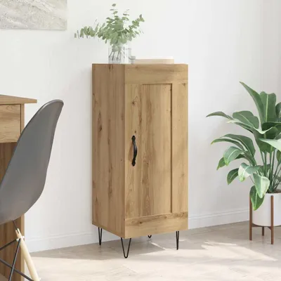 Productafbeelding van vidaXL Dressoir Artisan-Eik, 34,5 x 34 x 90 cm, samengesteld hout en ijzer