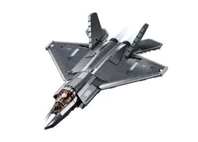Produktbild von Sluban Kampfjet J-35S in Stahl-Optik M38-B1186