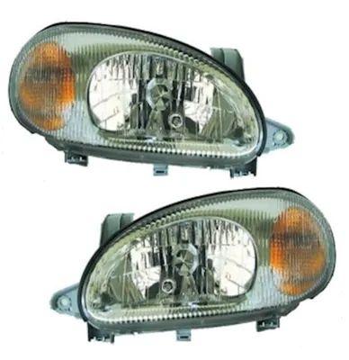 Produktbild von Scheinwerfer Set für Daewoo LANOS 5/97- H4 Halogen Streuscheibe