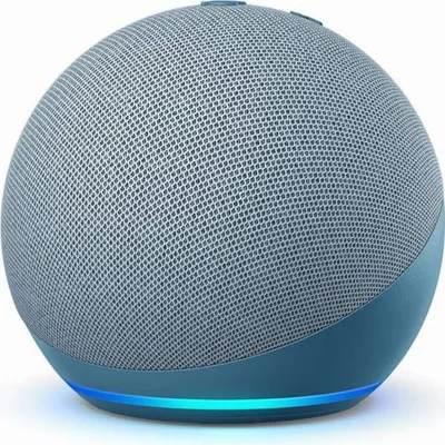 Produktbild von Amazon Echo Dot (4th gen), Amazon Alexa, Sphärisch, Blau, Deutsch, Englisch, Spanisch, Französisch, Italienisch, Android, Fire OS, iOS, 4,1 cm