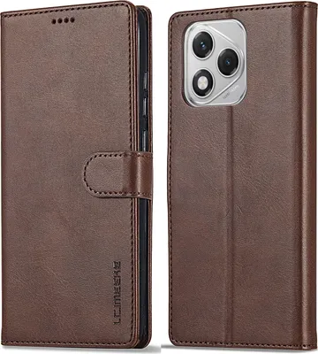 Produktbild von Hülle für Honor 400Lite, Klapphüllen Brieftasche Leder Magnetverschluss Ständer Schutzhülle Braun