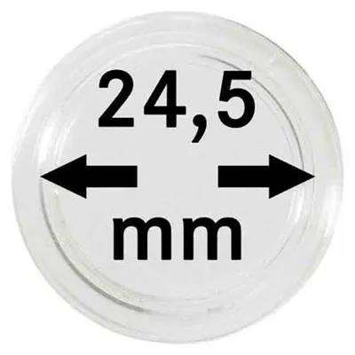 Produktbild von Lindner 2251245 Münzkapseln 24,5 mm-100er Pack