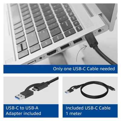 Immagine prodotto di ACT AC7160 docking station per laptop e replicatore di porte Wired USB 3.2 Gen 2 (3.1 Gen 2) Type-C nero (AC7160)