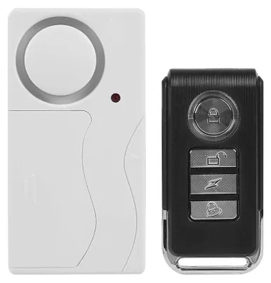 Zdjęcie produktu dla Bezprzewodowy alarm do drzwi z syreną o mocy 108 dB i pilotem