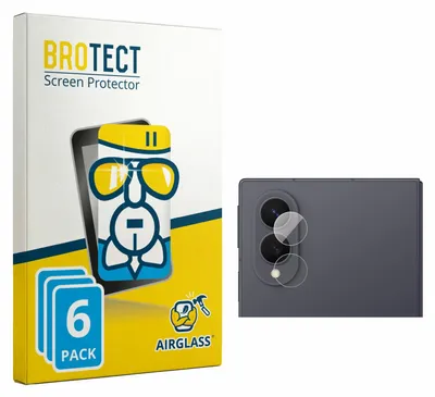 Produktbild von 6x BROTECT Schutzglas für Samsung Galaxy Z Fold 8 (NUR Kameraschutz) Schutzfolie Panzer Folie Glas Display Schutz klar
