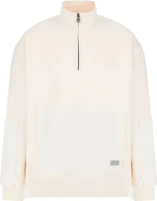 Image de Guess Eco Tyler Wshd Pull zippé Beige S Homme Beige S