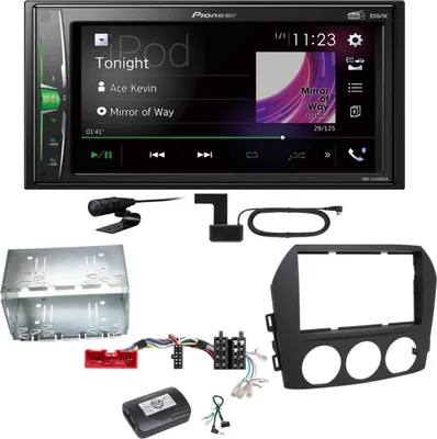 Produktbild von Pioneer DMH-A3300DAB Bluetooth USB Digitalradio Einbauset für Mazda MX-5 NC FL