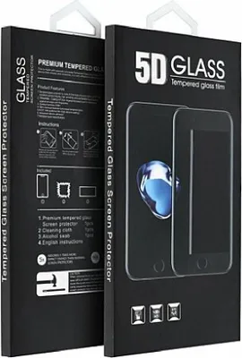 Immagine prodotto di vetro temperato 5D Full Glue - per iPhone XR / 11 (opaco) nero