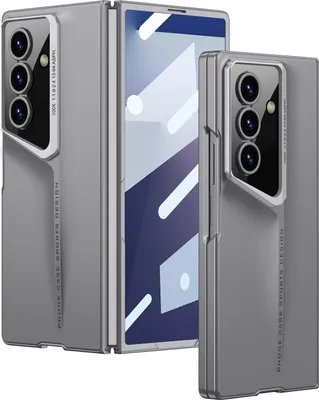 Obrázek produktu pro Pouzdro pro Samsung Galaxy Z Fold 7 Ultratenké matné tvrdé pouzdro s vestavěnou ochranou displeje šedé