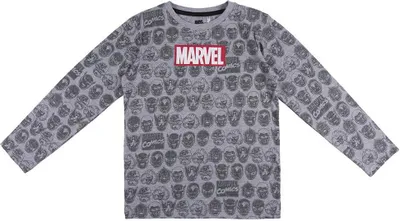 Produktbild von Marvel Langarm-T-Shirt, grau, Größe 8 Jahre