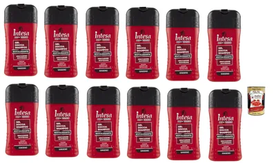 Produktbild von Vereinbarung Homme Dusche & Shampoo 12x 250 Ginseng Kompatible für Körper und Haar + Italian Gourmet polpa 400g