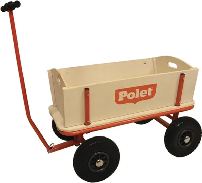 Produktbild von Bollerwagen 16,50kg 4 PolyurethanReifen/300 68l POLET