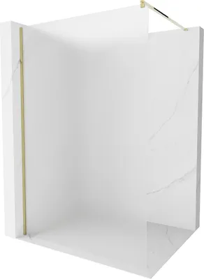 Immagine prodotto di Mexen Kioto parete doccia Walk-in 80 x 200 cm, brina 8 mm, oro - 800-080-101-50-30