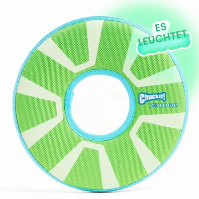 Produktbild von Chuckit! Zipflight Photoluminescent Medium Hundespielzeug Grün Grün One Size