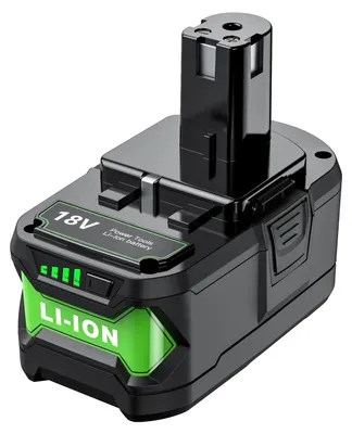 Immagine prodotto di Sostituzione batteria, capacità 9000 mAh, tecnologia agli ioni di litio, compatibile con Ryobi, 9.0Ah, 18V