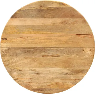Obrázok produktu pre vidaXL Jedálenský stôl Ø110x78 cm z masívneho dreva Mango a ocele