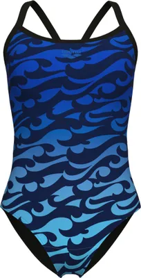 Produktbild von Arena Surfs Up Light Drop Back Badeanzug Damen - Multicolor
