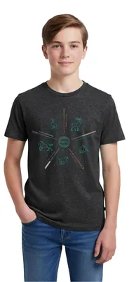 Produktbild von Spreadshirt Harry Potter Expecto Patronum Teenager Premium T-Shirt, 158/164 (12 Jahre), Anthrazit meliert