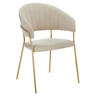 Produktbild von Kondela Esszimmerstuhl Dasmin Typ 1 - Beige / Gold