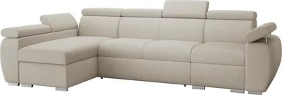 Produktbild von MIRJAN24 Ecksofa Boston LCP, Stilvoll Eckcouch mit zwei Bettkästen und Schlaffunktion, Verchromte Metallfüße, Holzkonstruktion (Farbe: Aragon 03, Seite: Links LCP+2R+1P(65))