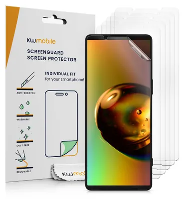 Produktbild von kwmobile 6x Displayschutzfolie kompatibel mit Sony Xperia 1 V Folie - klare Schutzfolien Set in transparent