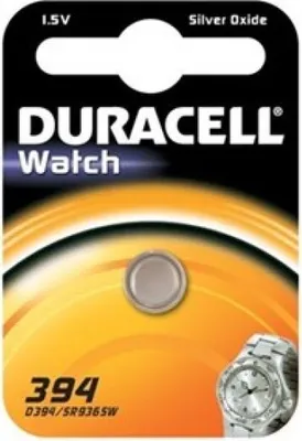 Produktbild von Duracell Batterie Silver Oxide Knopfzelle 394 1.5V Blister (1-Pack) 068216