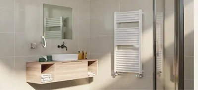 Obrázek produktu pro Těleso koupelnové trubkové Isan Duo 1230/600 BÍLÁ DDUO12300600SK01