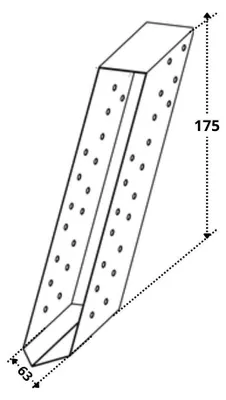 Produktbild von Holzbalkenverbinder Sendzimir 63x175