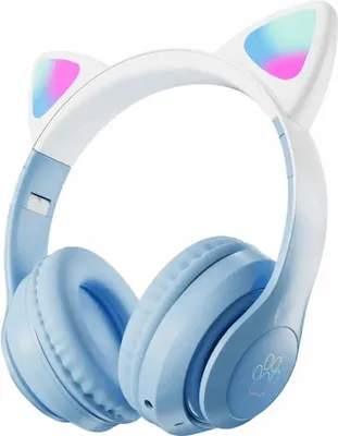 Obrázek produktu pro Bluetooth sluchátka STN-28 s kočičími ušima a LED světly Bluetooth sluchátka STN-28 s kočičími ušima a LED světly
