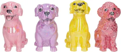 Produktbild von Gift Company Mignon Vase Hund sortiert (1 Stück)