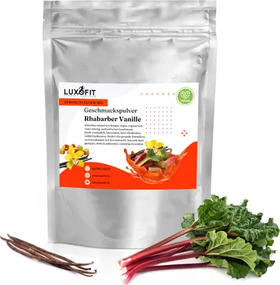 Produktbild von Rhabarber Vanille Geschmackspulver Mix Flavour kalorienarm 300 g