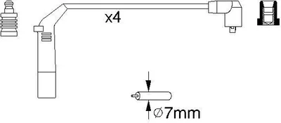 Produktbild von Bosch Zündleitungssatz  0 986 356 898