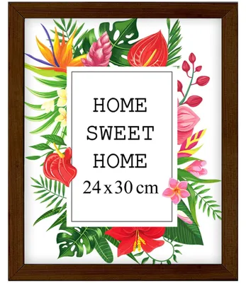 Produktbild von MG Design Set aus 3 Braun Bilderrahmen 20 x 30 cm - Aus echtem Holz mit Acrylglas, zum Aufhängen & Aufstellen, für Fotos, Poster & Puzzle