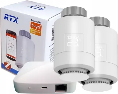 Produktbild von 2x Thermostat + ZigBee LAN-Gateway TUYA SET2