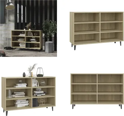 Produktbild von vidaXL Sideboard Sonoma Eiche 103,5x35x70 cm Holzwerkstoff - Sideboard - Sideboards - Schrank - Schränke