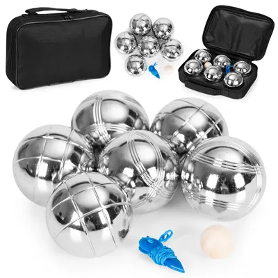 Produktbild von Petanque-Set mit 6 Kugeln + Tasche und Zubehör