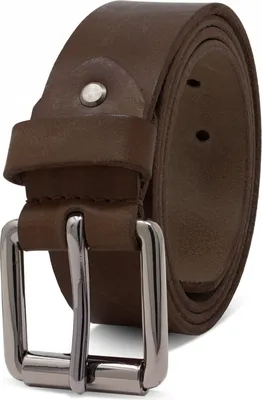 Produktbild von ROYALZ "Richmond" Ledergürtel Herren aus robusten 4mm Büffel-Leder, Vintage Jeans-Herren-Gürtel mit Dornenschließe Voll-Leder 38 mm