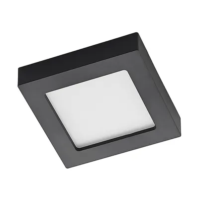Produktbild von Prios LED-Deckenlampe Alette, schwarz, 12 W, CCT, dimmbar