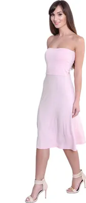 Immagine prodotto di Abito estivo a fascia da donna; rosa cipria L/XL 40/42