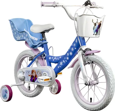 Zdjęcie produktu dla Disney Frozen 3 14-calowy rower dziecięcy rower dziewczęcy rower od 3,5 roku koła treningowe roweru dla maluchów błotnik