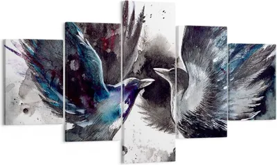 Produktbild von Bild auf Leinwand - Leinwandbild - Vogel Natur Feder - 125x70cm - Wand Bild - Wanddeko - Wandbilder - Leinwanddruck - Bilder - Kunstdruck - Wanddekoration - Leinwand bilder - Wandkunst - EA125x70-3761