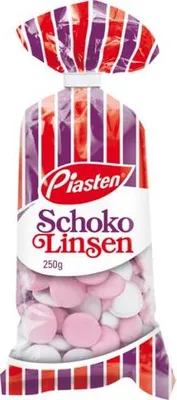 Produktbild von Piasten Schoko Linsen, 250g