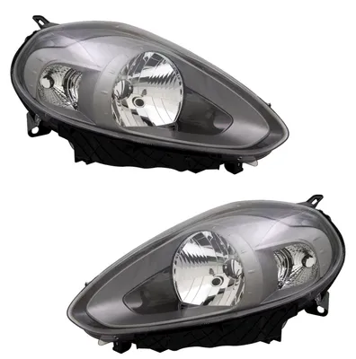 Immagine prodotto di Fari anteriori neri, versione sportiva, per Fiat Punto + Evo, lato sinistro/destro