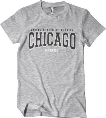 Produktbild von Chicago - Illinois T-Shirt - X-Large - HeatherGrey